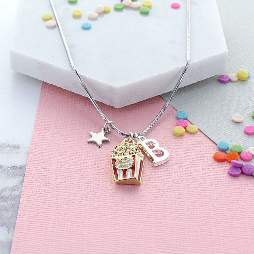 Pop Corn Personalised Necklace
