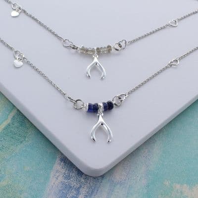 Precious Wishbone Necklace