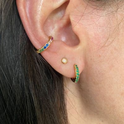 Rainbow Ear Cuff