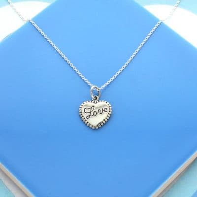 Retro Love Charm Necklace