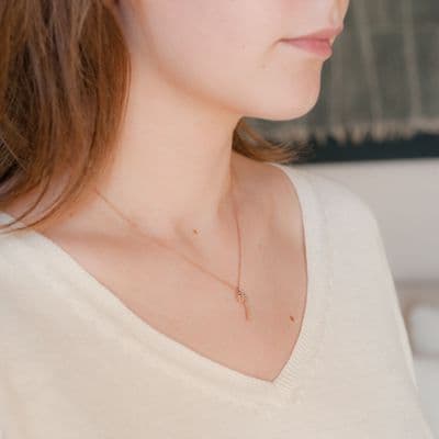 Rose Gold Palm Tree Necklace