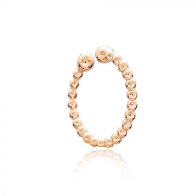 Rose Gold plated sterling silver ear cuff