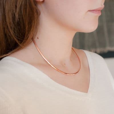 Rose Gold Torque Necklace