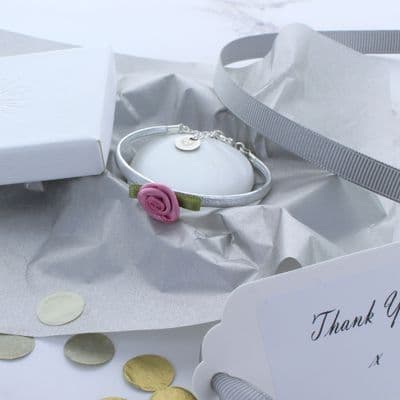 Rose Leather Bracelet