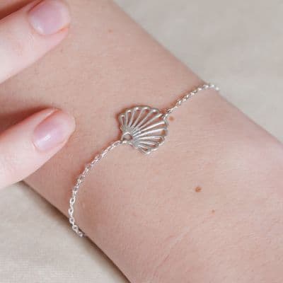 Shell Sterling Silver Bracelet