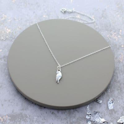 Silver Parrot Charm Necklace