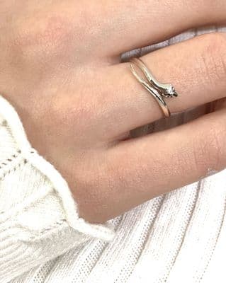 Silver Snake Adjustable Ring