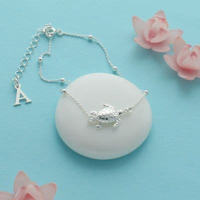 Single Turtle Personalised Bracelet