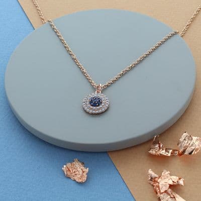 Sparkly Eye Necklace