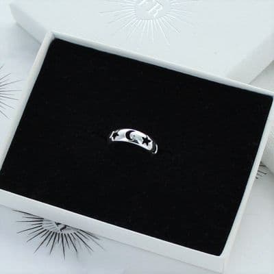 Star And Moon Toe Ring