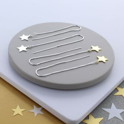 Star Threader Earrings