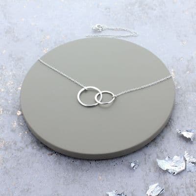 Sterling Silver Infinity Link Necklace