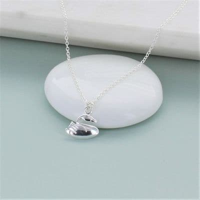 Sterling Silver Swan Necklace
