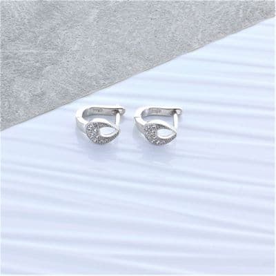 Teardrop Huggie Earrings