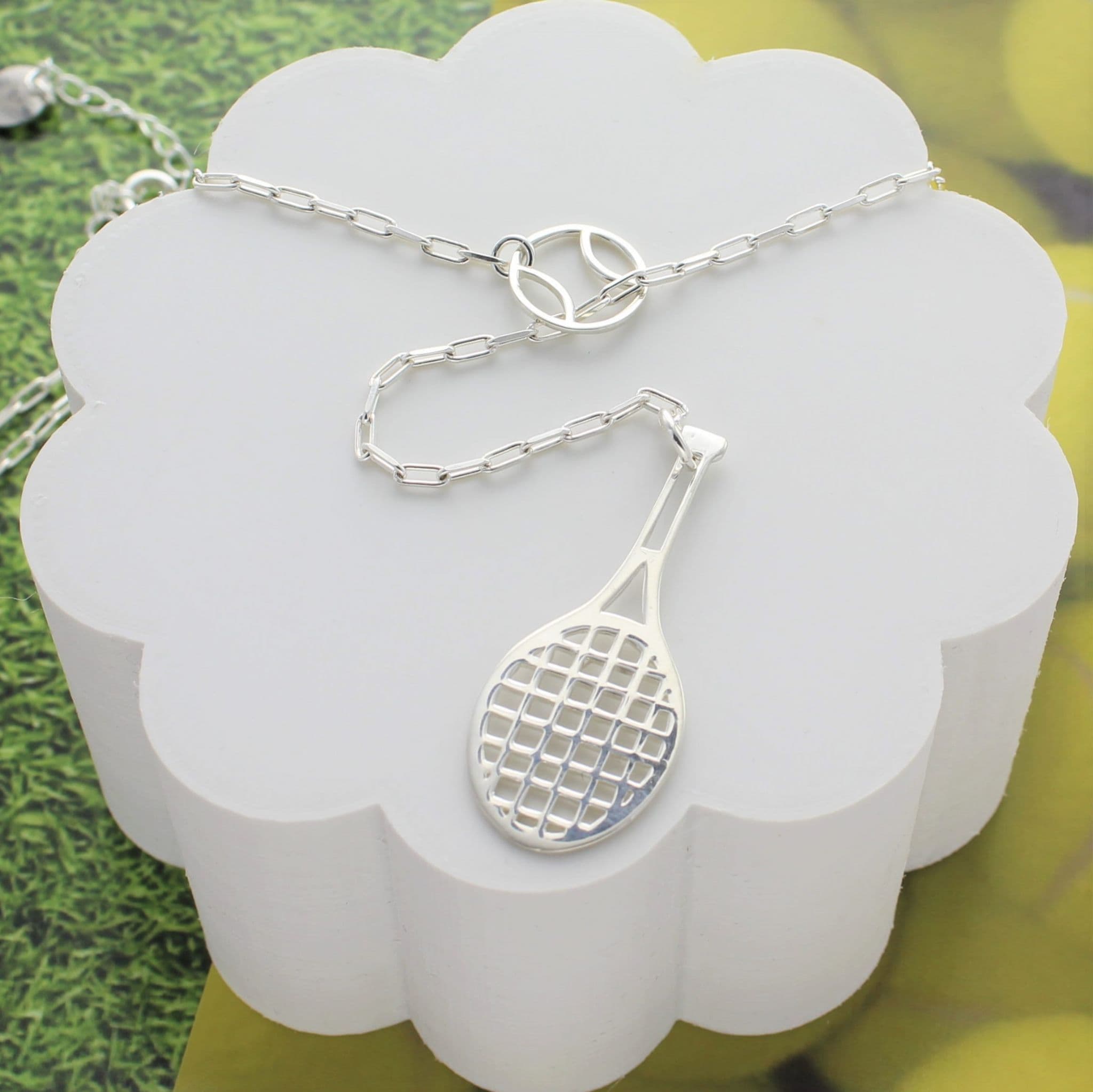 Tennis And Ball Lariat Necklace