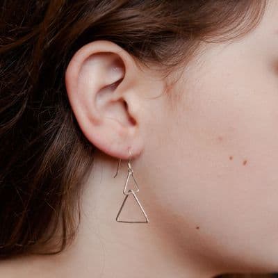 Triangle Interlocking Earrings