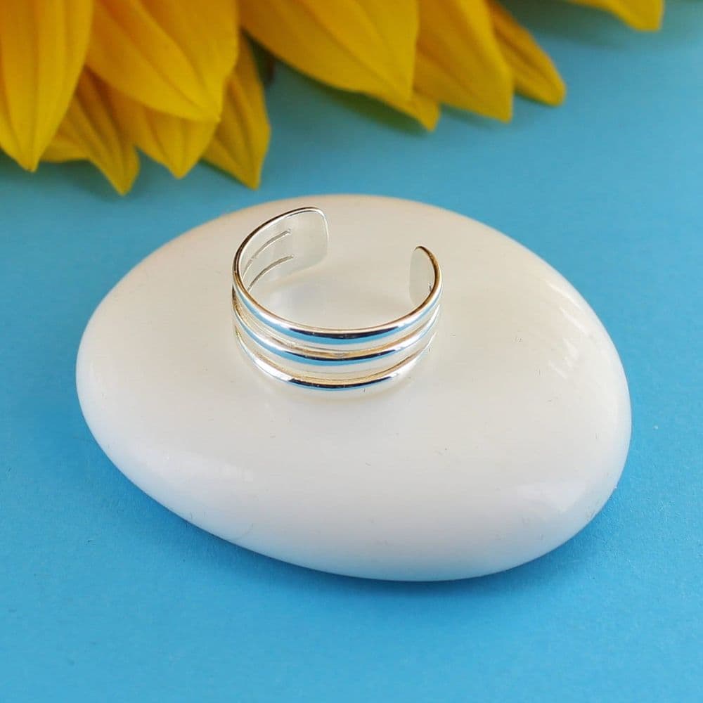 Triple Band Toe Ring