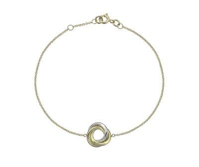 Triple colour ring bracelet