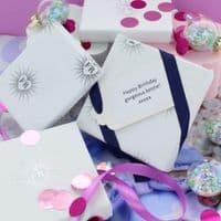 Zodiac And Heart Birthstone Charm Necklace
