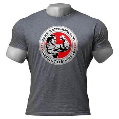 Dreadlift Oldschool Bodybuilding Tee - Graphite
