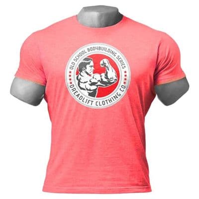 Dreadlift Oldschool Bodybuilding Tee - Red