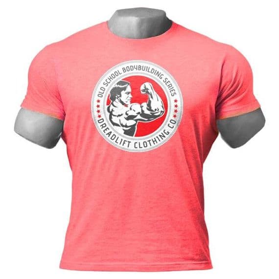 Dreadlift Oldschool Bodybuilding Tee - Red