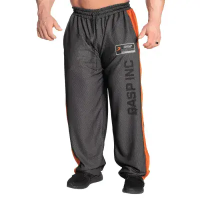 GASP No1 Mesh Pants - Black/Flame