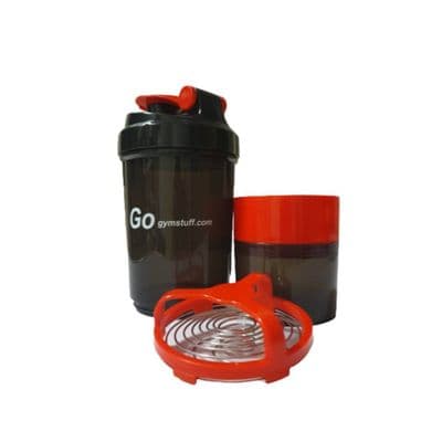Go Gym Stuff Protein Shaker+ Red Bottle Mixer