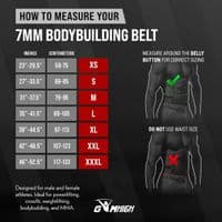 GYM HIGH 7mm Leather Weight Lifting Belt