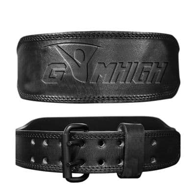 GYM HIGH 7mm Leather Weight Lifting Belt