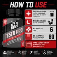 GYM HIGH Testo Pro 180 Capsules