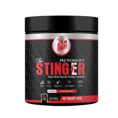 GYM HIGH The Stinger Zero Caffeine Pump Pre Workout 425g