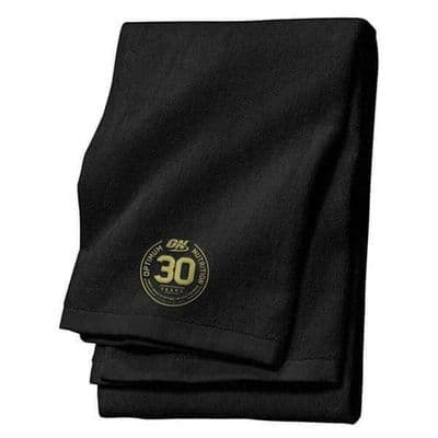 Optimum Nutrition 30 Year Anniversary Towel Black