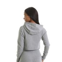 RIPT Performance Cropped Hoodie - Grey Marl