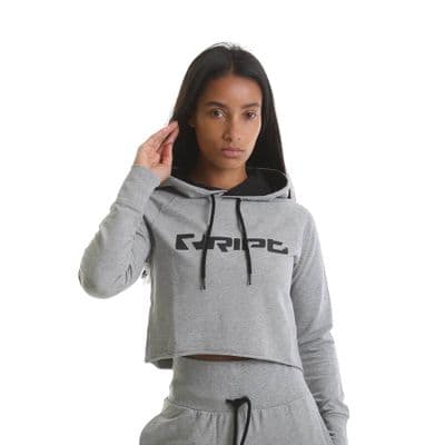 RIPT Performance Cropped Hoodie - Grey Marl