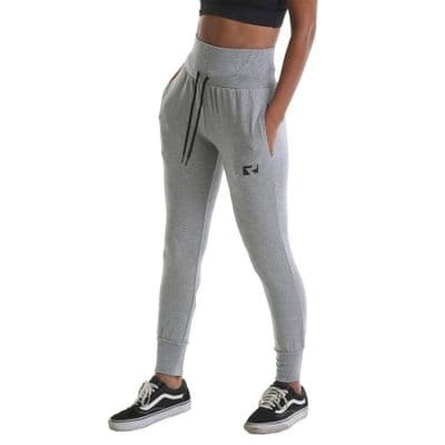 RIPT Performance High Waist Cuffed Joggers - Grey Marl
