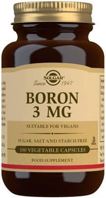 Solgar Boron 3 mg 100 Vegetable Capsules