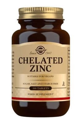 Solgar Chelated Zinc 100 Tablets