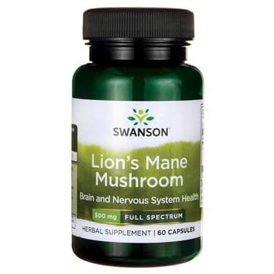 Swanson Full Spectrum Lion's Mane Mushroom 60 Caps