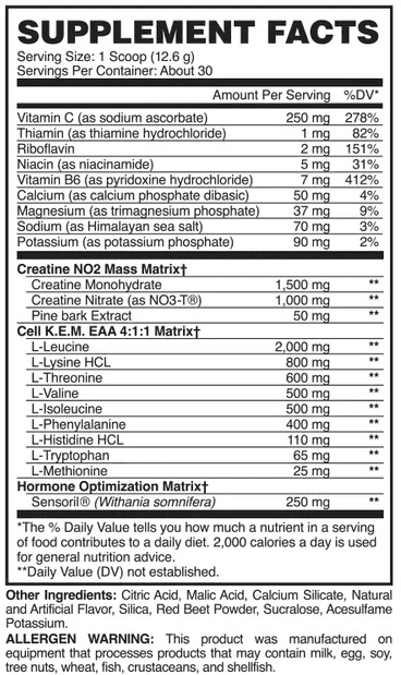 evogen cell kem label whey okay
