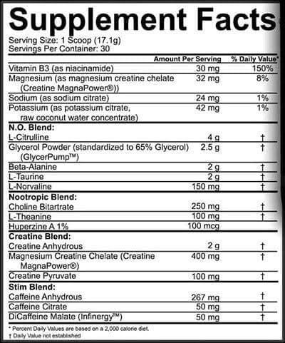 rich piana 5 nutrition kill it reloaded ingredients label wheyokay uk