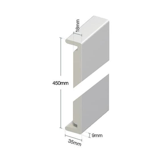 Anthracite Grey Smooth Fascia Euroboard (Double Edged)