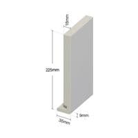 Anthracite Grey Smooth Fascia Euroboard (Standard)