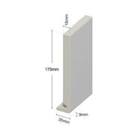 Golden Oak Woodgrain Fascia Euroboard (Double Edged)