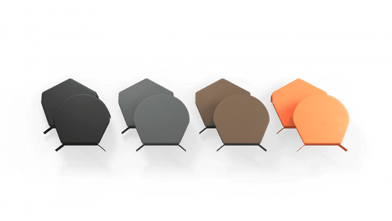 Uni Verge Ridge End Caps – Half Round & Half Round Brown