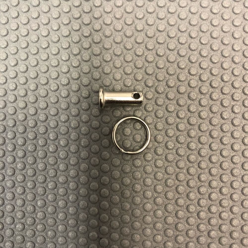 TMS Clevis pin for spreader end fitting  and split ring