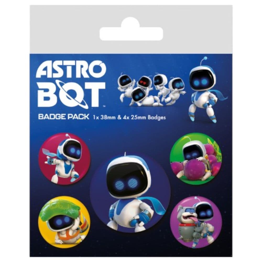 Astro Bot Bot Crew Button Badge Pack