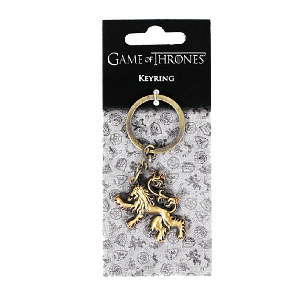Game of Thrones Lannister Sigil Keyring Metal Keychain Fob