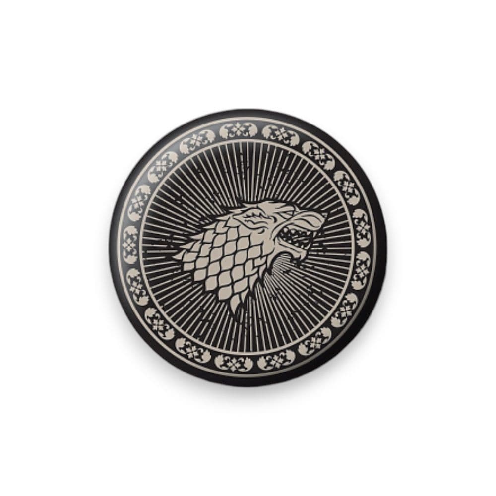 Game of Thrones Stark House Sigil Button Badge