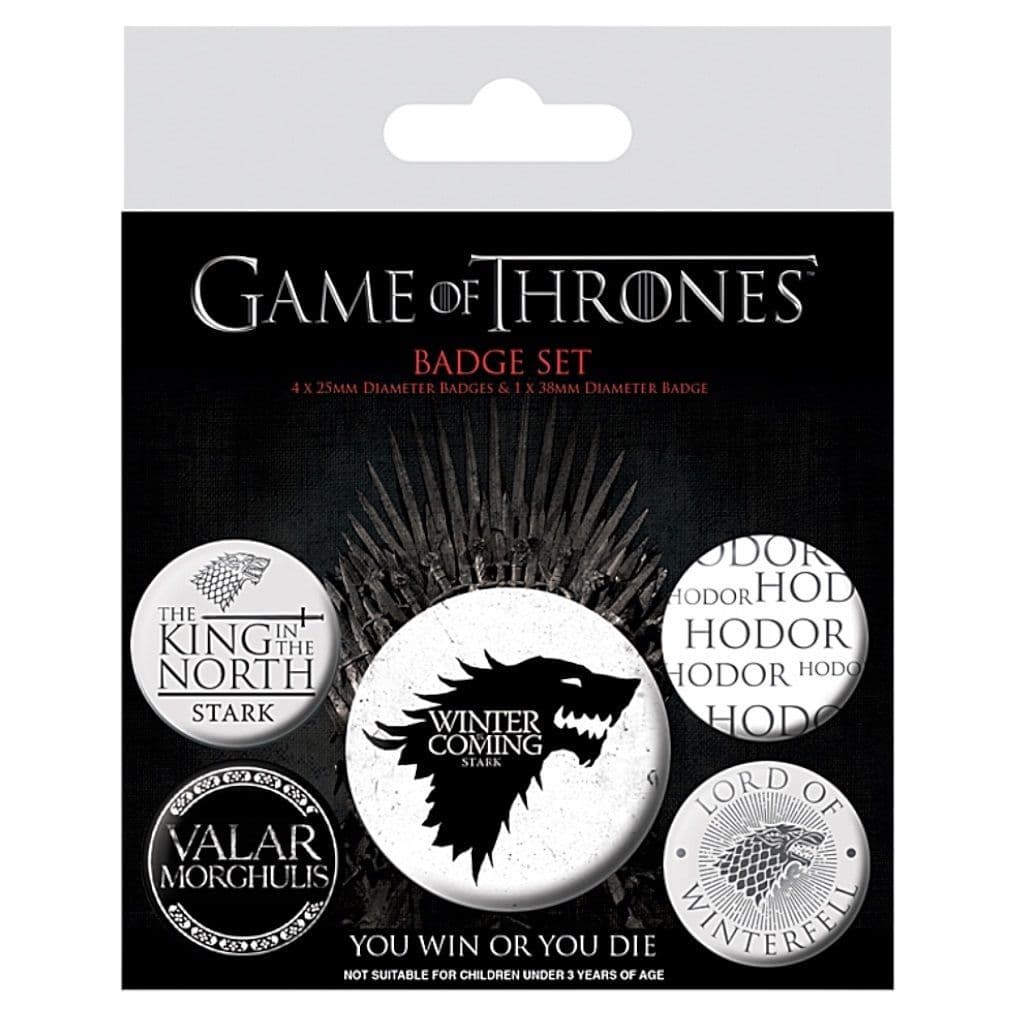 Game Of Thrones Damen Pin – Stark Sigil Abzeichen, Offiziell Lizenziert, Winter Design